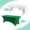 Esther Beauty 6ft Spandex Tablecloth Rectangular Stretchy Fits Tables Size
