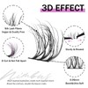 Mayhug Eyelash Extensions 3D Effect Individual Eyelashes 144 Pieces D