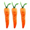 Tegg Artificial Carrot 3PCS Simulation Carrots Artificial Vegetables for Party
