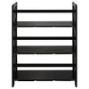 Casual Home Casual Home Montego 3-Shelf Folding Bookcase, Black
