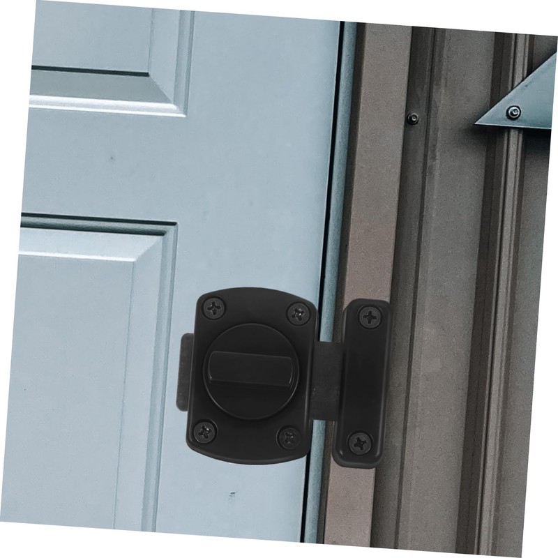 Operitacx Slide Bolt Latch for Doors Black Easy to Install