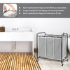 Jhua 3 Pack Large Laundry Sorter with 6 Handles, 600D