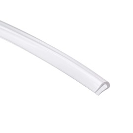 TA-VIGOR Trim Seal, Transparent PVC U-Seal Channel Edge Protector Sheet, Fits 1-1.5mm Edge 1Meter/3.28Ft Length, 0.2" Height