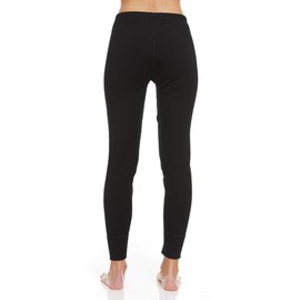 100% Merino Wool - Women's Expedition Weight Bottoms - Heavyweight Thermal Long Johns - No Itch Renewable - Black - X-Small