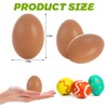 MIVIDE 40 Pack Wooden Fake Eggs, 2.36 inch Wooden Eggs,