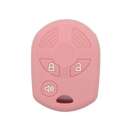 SEGADEN Silicone Cover Protector Case Holder Skin Jacket Compatible with Ford Edge Escape Expedition Explorer F-150 Flex Ranger Windstar 3 Button Remote Key Fob CV2705 Light Coral