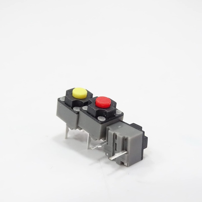 5 Pcs Mute Button 6x6x7.3mm Square Switch Silent Switch Button