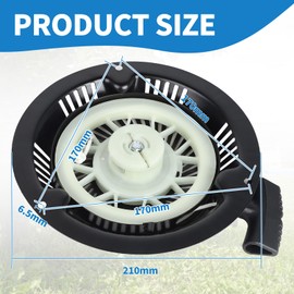 SWAWIS Pull Starter for Hecht Lawnmower Replacement Parts for Lawnmower Starter Pulley Starter Lawn Mower Hand Starter Recoil Starter