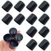 Acoeitl 12Pcs Round Rubber End Caps Black 1-1/4In(32mm) ID Vinyl