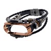 for Xiaomi Mi Band 7 Leather Strap Metal Snap Retro