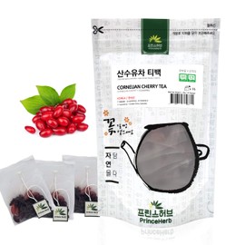 [Medicinal Korean Herb Tea] 100% Natural Cornelian Cherry Tea (Cornelian Cherry & Goji Berry) / 산수유 티백 차 40g (15 teabags)