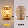 Pheashine Bamboo Table Lamp, Dimmable Wooden Base, Bedside Lamp, E27