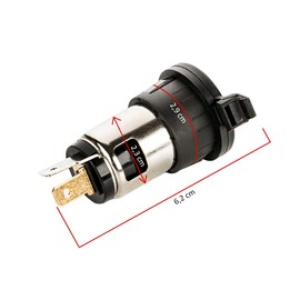 LST 12 V built-in socket, power connection, power source, diameter 27 mm