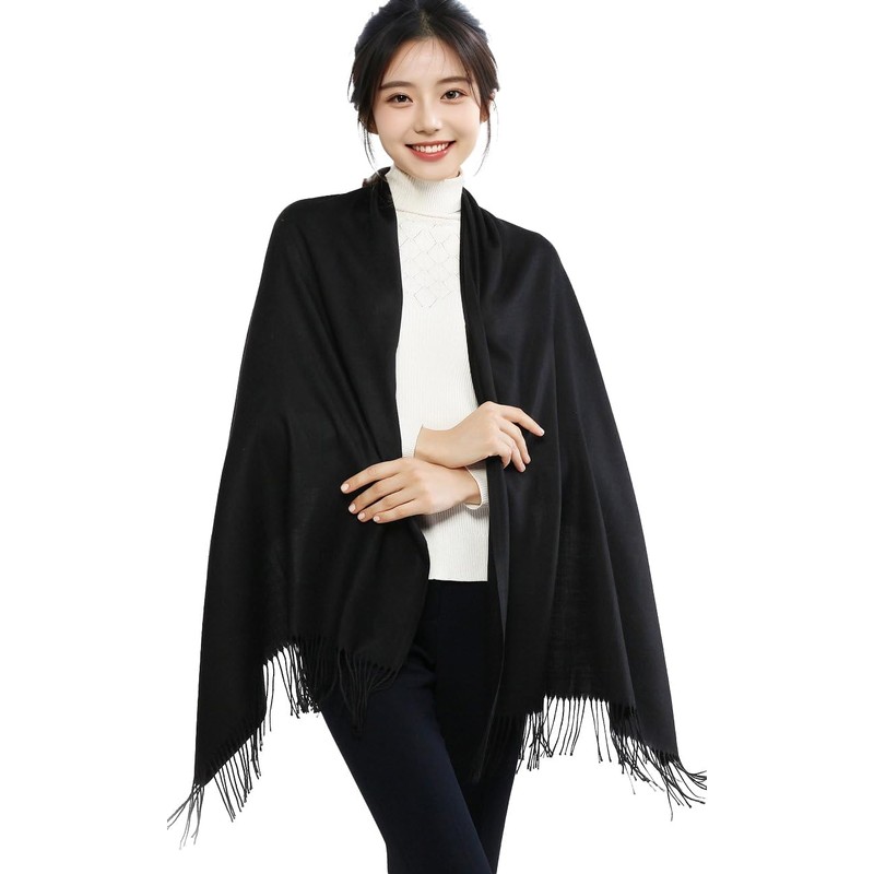 RIIQIICHY Scarf, Women's Scarf, Large Scarf, Weddings, Cashmere Touch, Solid,