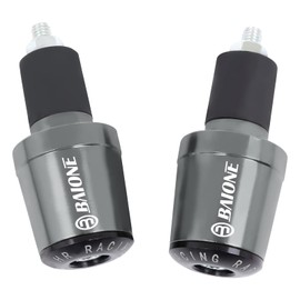 Worldmotop 7/8" 22mm Motorcycle Bar End Plugs Handlebars End Caps Slider Grips Replacement for Suzuki GSXR 600 750 1000 1100 1300 (Titanium)