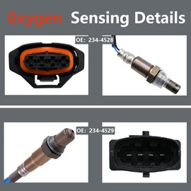 Oxygen Sensor 234-4528 234-4529 Premium O2 Sensor Fit for Chevy Cruze 2011-2015 1.4L L4, Sonic 2012-2020 1.4L L4, Trax 2012-2020 1.4L L4