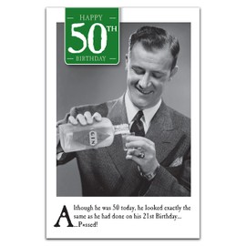 50th Birthday Card For Him, Funny 50th Birthday Day Card For Him, Happy 50th Birthday Card, Age 50 Birthday Card Men, Male 50th Birthday Card, Male 50th Birthday Cards