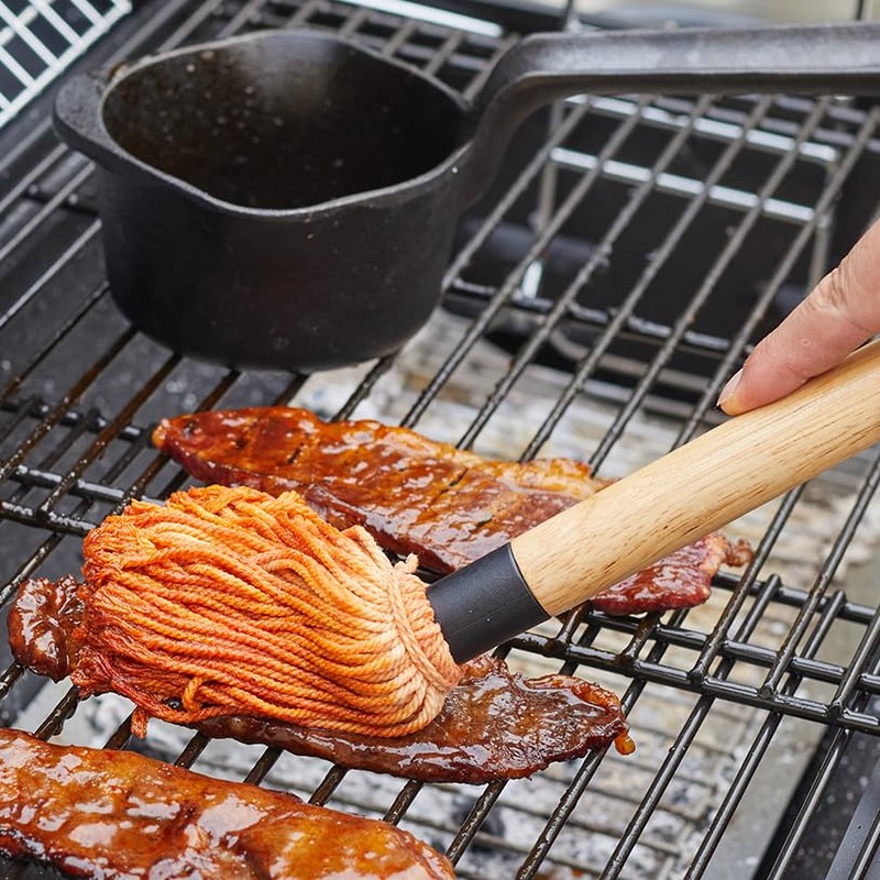 IPROUDER Cast Iron Sauce Pan and Basting Pot with BBQ