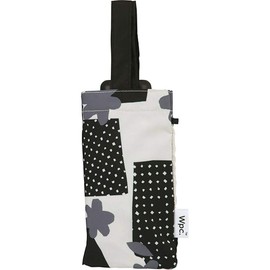 Wpc. 8963-261 Rain Umbrella, Flower Base, Mini, Black, 19.7 inches (50 cm), Women's Folding Umbrella