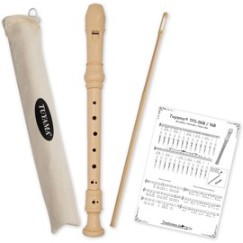 Tuyama® TFS-06B Soprano Recorder Baroque Fingering Includes Fingering Chart and Music Examples Soprano Recorder