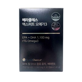 Hercules Expert Omega 3 1382mg 30 capsules 1 box / 헤라클레스 엑스퍼트 오메가3 1382mg 30캡슐 1박스