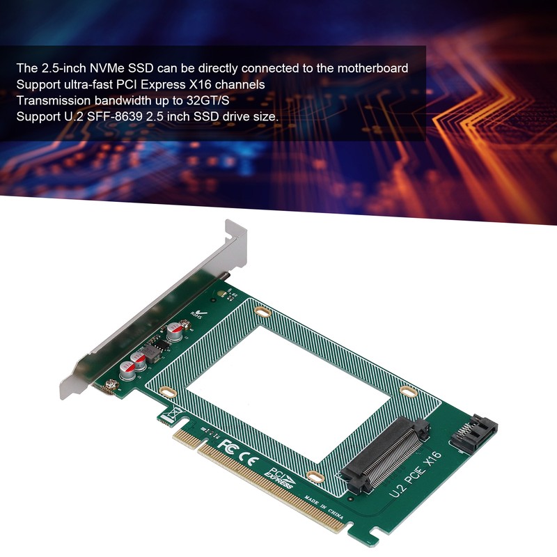 Adapter Card ST518 PCI-E X16 U.2 SFF-8639 2.5 inch NVMe