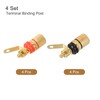 sourcing map Terminal Binding Post Amplifier Jack Speaker Connector Screw