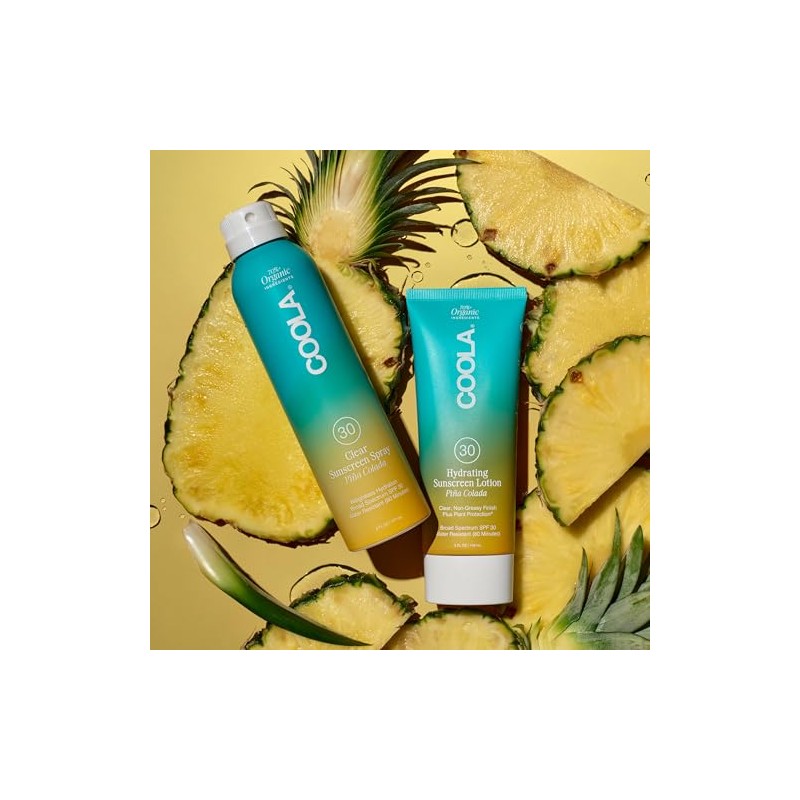 Coola Classic body organic sunscreen lotion spf 30 - pina