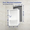 Bernkot Stainless Steel Shower Niche 18" X 12" White with