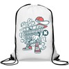 Cartoon Style Grocery Store Trolley Shop Gym Sack Casual Drawstring