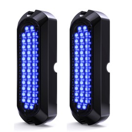 Larlansz Blue 40LED Waterproof Zinc Alloy Deck Transom Stern Led Light, High-Intensity Marine Led Underwater Lights,Pack of 2