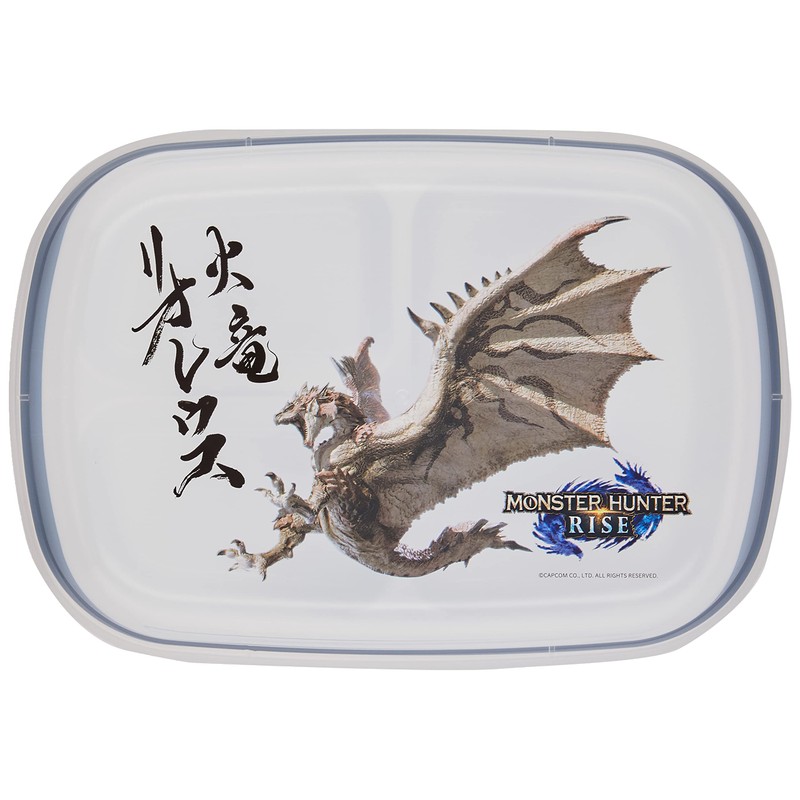 Monster Hunter Rise Lunch Plate with Lid (Square) "Rioreus"