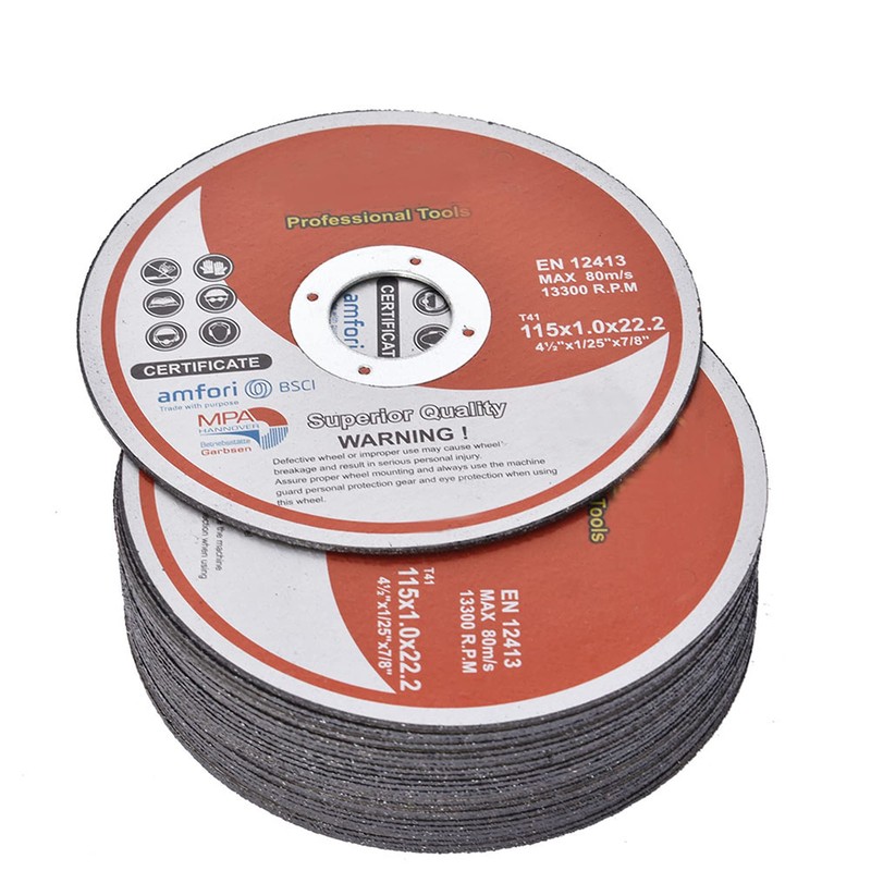 TJHSM 50-Pack Cut-Off Wheels Thin 4-1/2x0.040x7/8 Aluminium Oxide Grinder Cutting