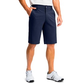 G Gradual Men's Golf Shorts with 5 Pockets 11" Inseam Stretch Quick Dry Casual Work Dress Shorts for Men(Navy,38)