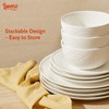Sweese Porcelain Dinnerware Sets for 6, 18 Pieces Ceramic Plates