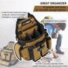 MELOTOUGH Electrician Tool Pouch Bag with Shoulder Strap Professional 15