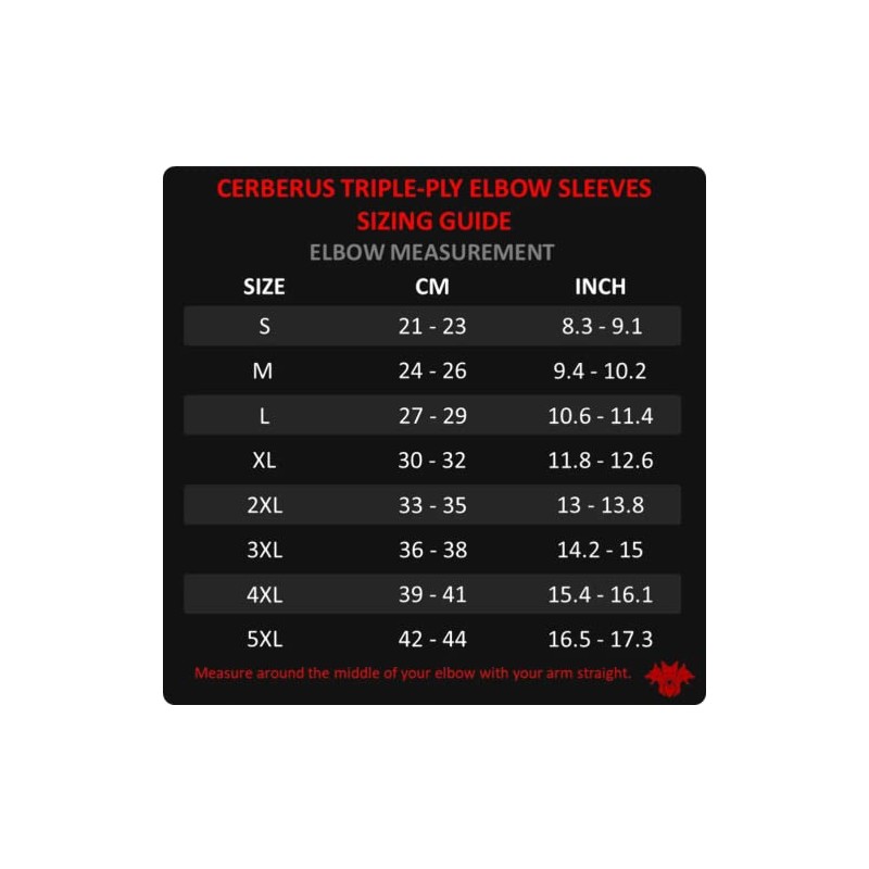 CERBERUS Strength Triple-Ply Elbow Sleeves (Pair)