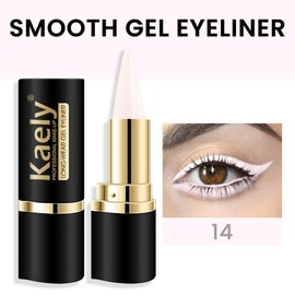 evpct 1Pcs Translucent White Gel Eyeliner Pencil Eye Black Face Paint Stick Makeup Set Waterproof Matte Cream Crayon Eyeliner Set Cat Eye Liners Eyeshadow Guide delineador de ojos contra el agua