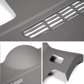 G-PLUS TPE Molded Dash Cover Compatible with 2007-2014 Tahoe Suburban Yukon in Dark Titanium Grey