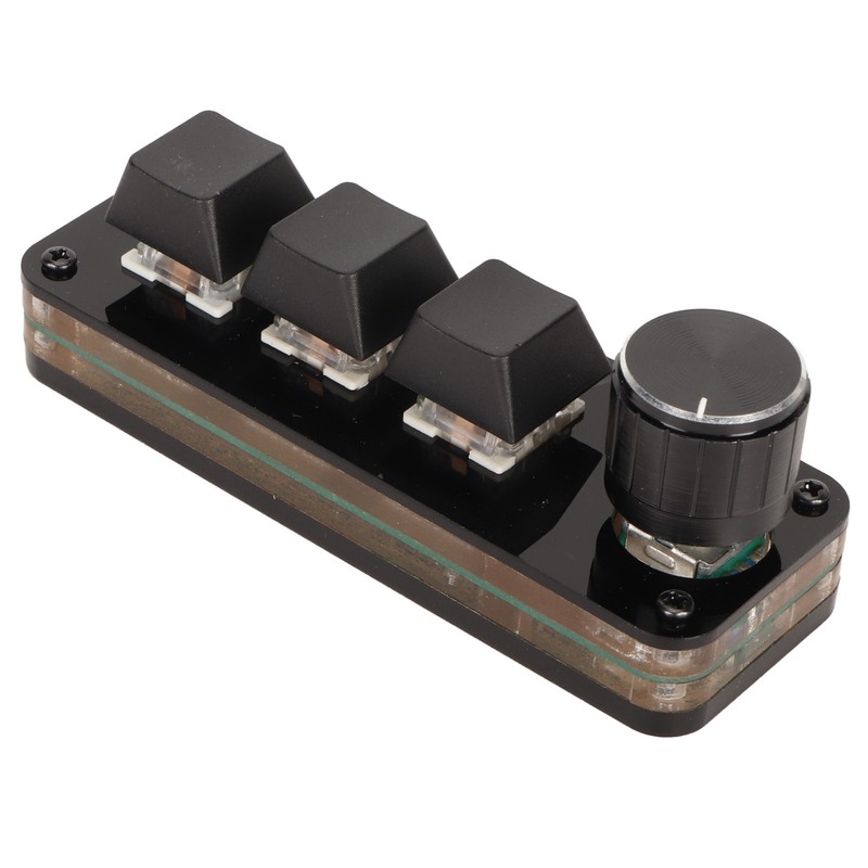 Mini 3 Key Keypad with Knob Custom Programming Hot Swappable