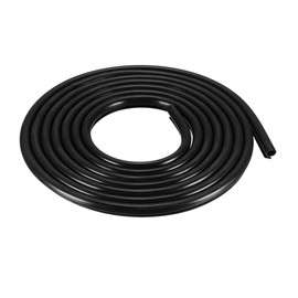 uxcell T-Slot Mount Window Weatherstrip Seal 7mm Bulb Bubble for 5mm Slot 5 Meters Long Black