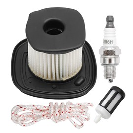 Hoypeyfiy 4241 140 4400 Air Filter Kit with Fuel Filter Spark Plug Pull Cord, Replacement for Stihl BG86C BG86 SH86 SH86C BG56 BG66 Leaf Blower, 4241 140 4403 Air Filter