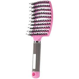 Hairstreaq Detangling Brush, Wet Dry Detangler Hair Brushes, Vented Detangling Brush, Fast Drying Styling Massage Hairbrush for Women & ' Long, Thick, Thin, Curly & Tangled Hair (Pink) - Color: Pink