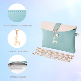 AISPARKY Small Cross Body Bag for Girls PU Leather Shoulder Handbag Cross Body Purse Cute Gifts for Teens Girls