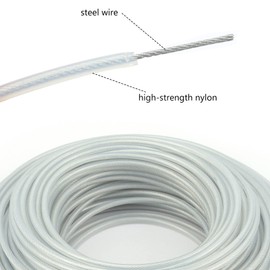 BIGP Trimmer Line Steel Wire 3.0 mm x 40 m - Robust Mowing Line for Grass Trimmers & Brush Cutters - Universal Nylon Steel Trimmer Line for Overgrown Grass, Weeds and Gardening