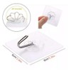 YIKUER Transparent Adhesive Hooks 30 lb(Max), Waterproof and Oilproof Reusable