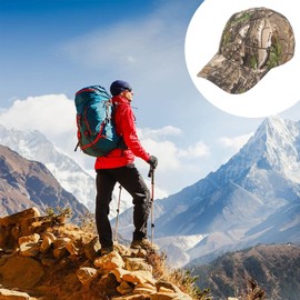 Quick Dry Hat, Adjustable Camouflage, with Jungle Leaves Outdoor Sports Hunting Fishing Hat for Men