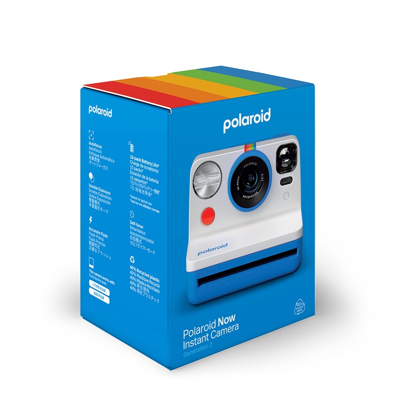 Polaroid Now Gen 2 Instant Camera - Blue, No Movies