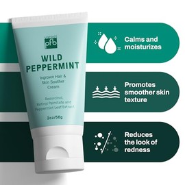 PFB Vanish Ingrown Hair Treatment & Skin Soother Cream (2oz), Face & Body Razor Bump Treatment, After Shave Cream for Ingrown Hairs & Razor Bumps, All