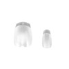 Full Cover Nail Tip - Short Coffin Clear (100pcs)